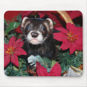Weihnachtsfrettchen-Mausunterlage Mousepad