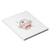 Weihnachtsfreud Liebhaber Notizblock (angewinkelt)