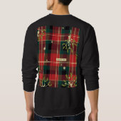 Weihnachtsfreude (1) Tartan-Weihnachtsmuster Sweatshirt (Rückseite)