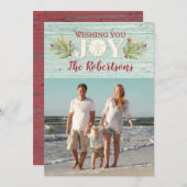 Weihnachtsfreude an der Küste Sand Dollar Einladung (Vorne/Hinten)