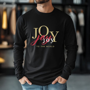 Weihnachtsfreude an der Typografie der Welt Tri Tri-Blend Shirt