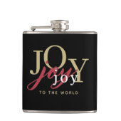 Weihnachtsfreude an der Weihnachtsfeier Flachmann (Vorderseite)