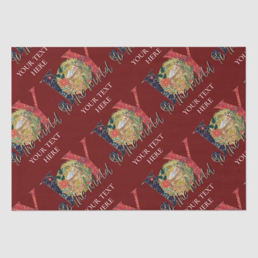 Weihnachtsfreude an der Weltkrippe  Seidenpapier (Vorderseite)