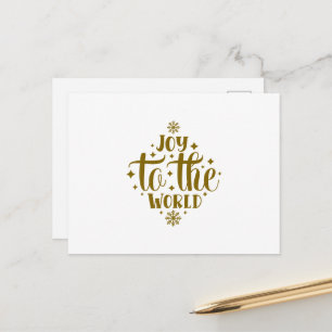 Weihnachtsfreude auf der Welt Postkarte