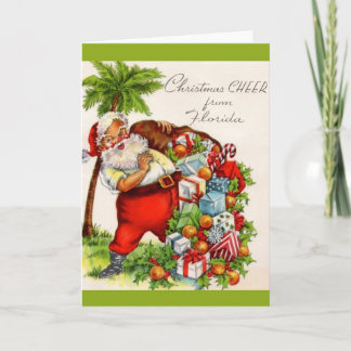 Weihnachtsfreude aus Florida Karte