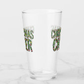 Weihnachtsfreude Christmas-Typografie Glas (Rechts)