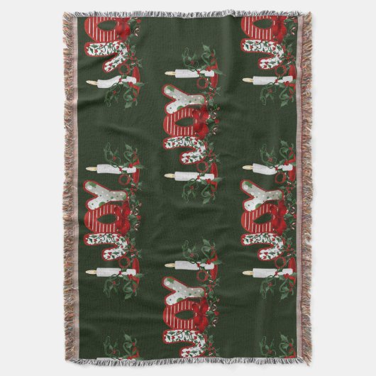 Weihnachtsfreude Decke (Vorderseite Vertikal)