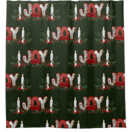Weihnachtsfreude Duschvorhang