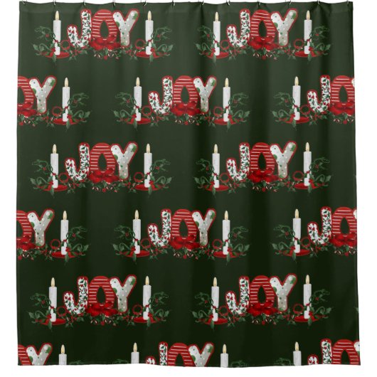 Weihnachtsfreude Duschvorhang (Vorderseite)