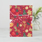 Weihnachtsfreude Einladung (Stehend Vorderseite)