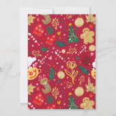 Weihnachtsfreude Einladung (Rückseite)