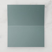 Weihnachtsfreude | Elegante Winterhochzeit mit Was Platzkarte (Innenseite Aufgefaltet)