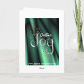 Weihnachtsfreude Feiertagskarte (Rückseite)