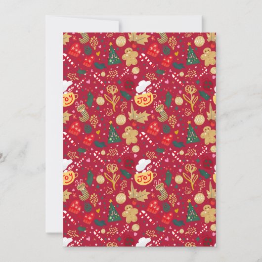 Weihnachtsfreude Feiertagskarte (Vorderseite)