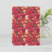 Weihnachtsfreude Feiertagskarte (Stehend Vorderseite)