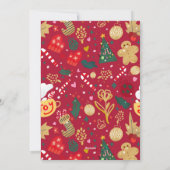 Weihnachtsfreude Feiertagskarte (Rückseite)