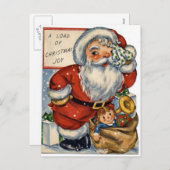 Weihnachtsfreude Feiertagspostkarte (Vorne/Hinten)