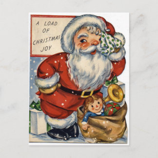 Weihnachtsfreude Feiertagspostkarte