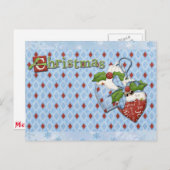 Weihnachtsfreude Feiertagspostkarte (Vorne/Hinten)