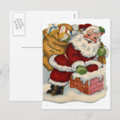 Weihnachtsfreude Feiertagspostkarte (Vorne/Hinten)