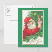 Weihnachtsfreude Feiertagspostkarte (Vorne/Hinten)