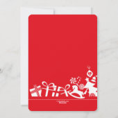 Weihnachtsfreude-Foto-Feiertags-Karte Feiertagskarte (Rückseite)