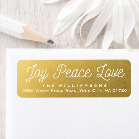 Weihnachtsfreude Frieden Liebe Custom Gold (Insitu)