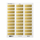 Weihnachtsfreude Frieden Liebe Custom Gold (Vorne)