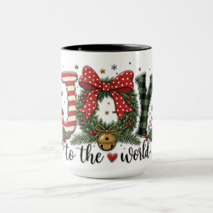 Weihnachtsfreude für die Welt Tasse