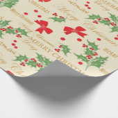 Weihnachtsfreude Geschenkpapier (Ecke)