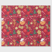 Weihnachtsfreude Geschenkpapier (Flach)