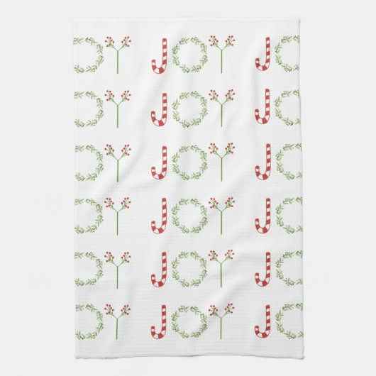 Weihnachtsfreude Geschirrtuch (Vertikal)