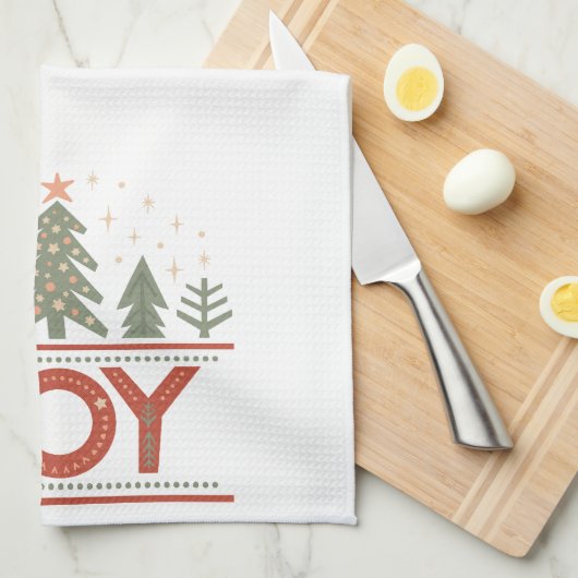 Weihnachtsfreude Geschirrtuch (Viertel Falte)