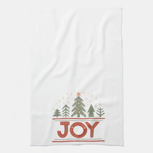 Weihnachtsfreude Geschirrtuch (Vertikal)