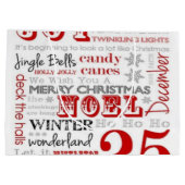 Weihnachtsfreude-große Geschenk-Tasche - glatt Große Geschenktüte (Rückseite)