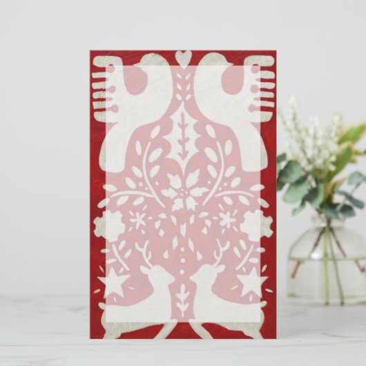 Weihnachtsfreude I Briefpapier (Stehend Vorderseite)