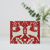 Weihnachtsfreude I Feiertagspostkarte (Stehend Vorderseite)