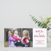 Weihnachtsfreude im Foto, warme Wünsche (Stehend Vorderseite)