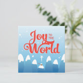 Weihnachtsfreude in der Welt Feiertagskarte (Stehend Vorderseite)