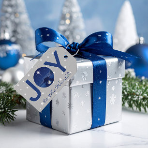 Weihnachtsfreude in der Welt Geschenkanhänger