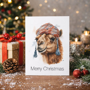 Weihnachtsfreude in der Wüste, individuell Feiertagspostkarte