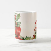 Weihnachtsfreude in Wasserfarbe Kaffeetasse (Mittel)