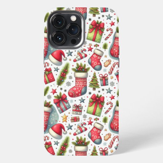 Weihnachtsfreude iPhone Hülle (Rückseite)