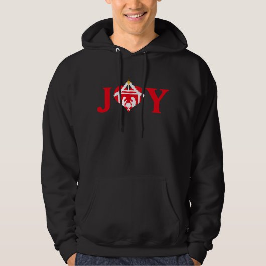 Weihnachtsfreude Jesus Christliche Religiöse Hoodie (Vorderseite)