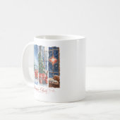 Weihnachtsfreude-Kaffee- oder Kakao-Tasse Kaffeetasse (Vorderseite Links)