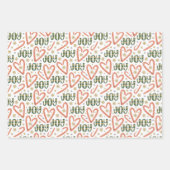 Weihnachtsfreude, Kakao, Bäume & Geschenke Geschenkpapier Set (Vorderseite 2)