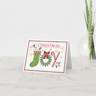 Weihnachtsfreude-Karte anpassen  Karte