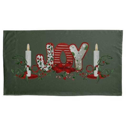 Weihnachtsfreude Kissenbezug (Vorderseite-Links)