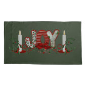 Weihnachtsfreude Kissenbezug (Rückseite-Links)