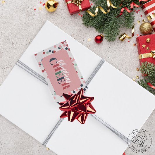 Weihnachtsfreude Konfetti Geschenkanhänger